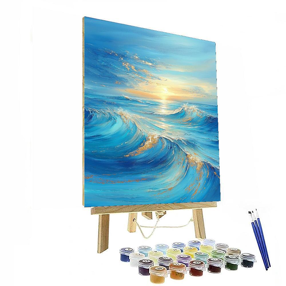 Gustav Klimt Inspired Ocean Of Dreams  Paint By Numbers Art