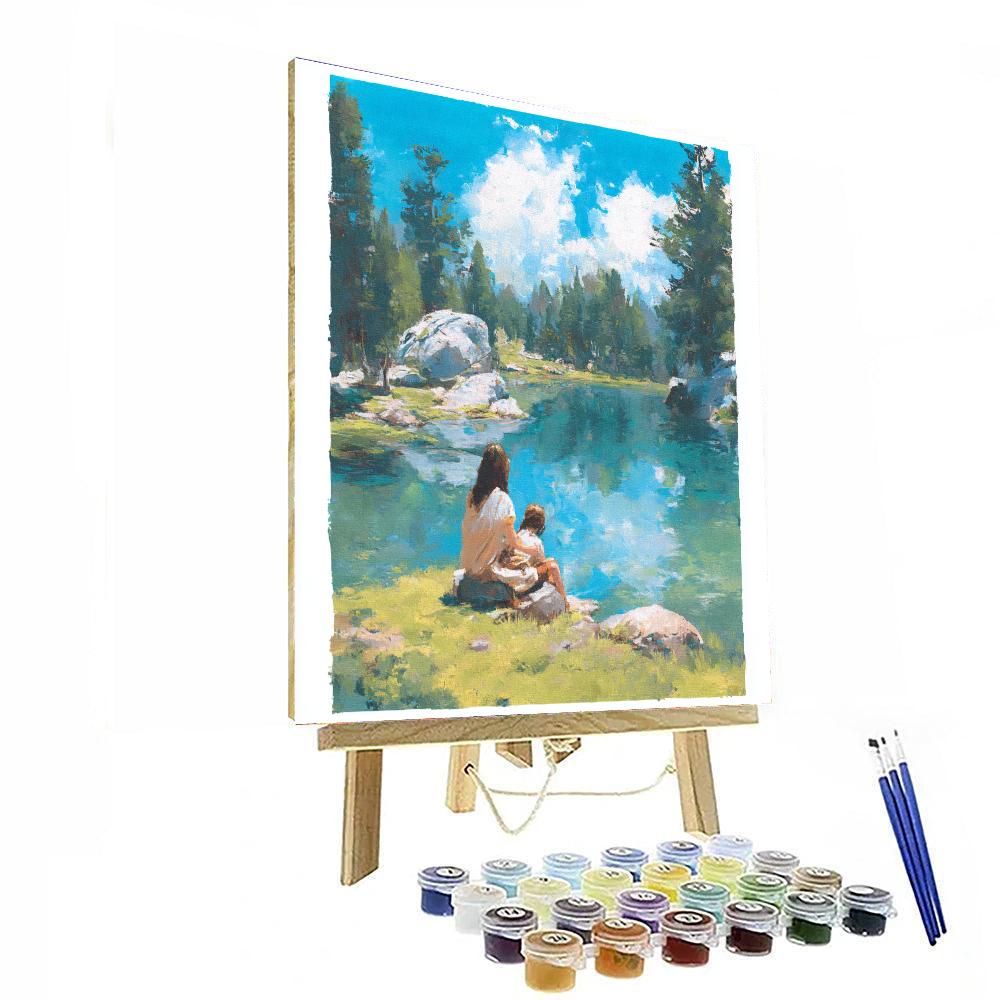 Reflections Of Nurturing Love Painting Number Kit