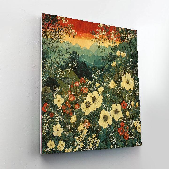 Nandalal Bose Inspired Mythical Flora  DIY Paint By Numbers