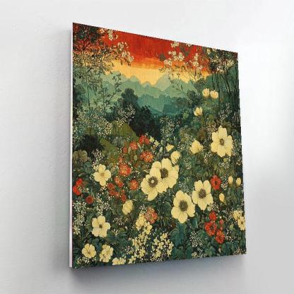 Nandalal Bose Inspired Mythical Flora  DIY Paint By Numbers