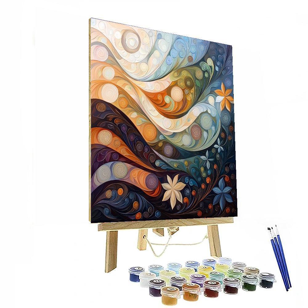Gustav Klimt Inspired Eternal Whispers  Paint By Color