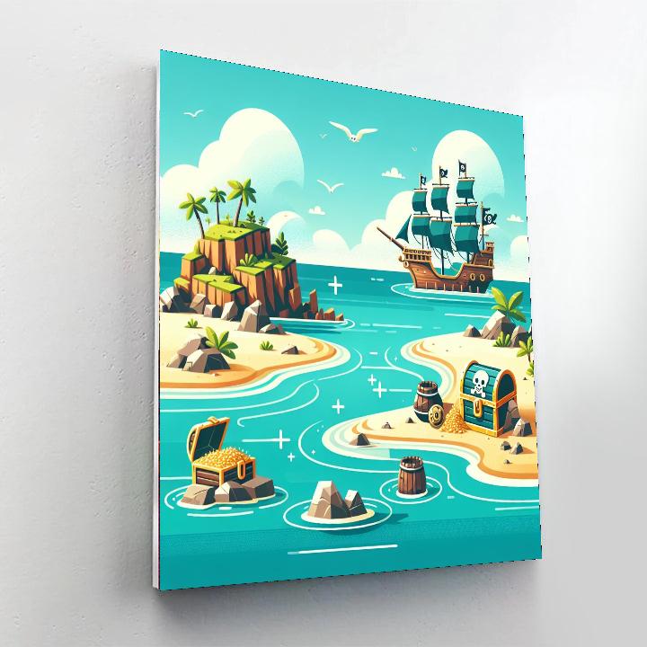 Pirate's Hideout Numbered Painting Kits