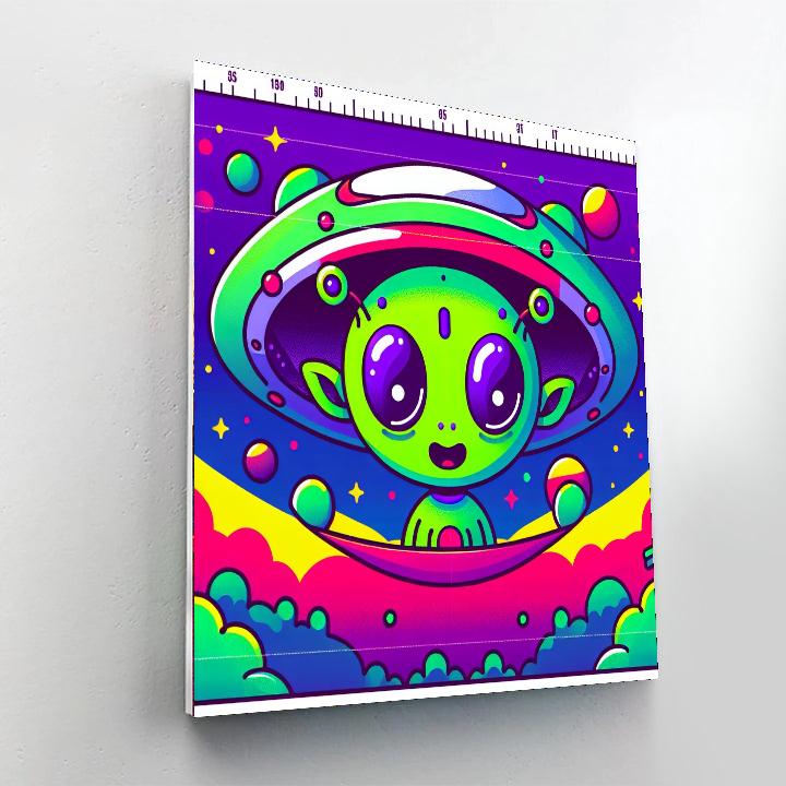 Curious Alien Encounter Painting By Numbers Kit