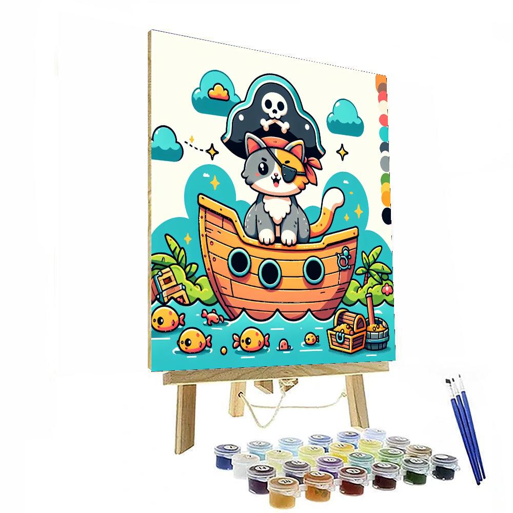 Adventures Of Pirate Paws Paint By Number