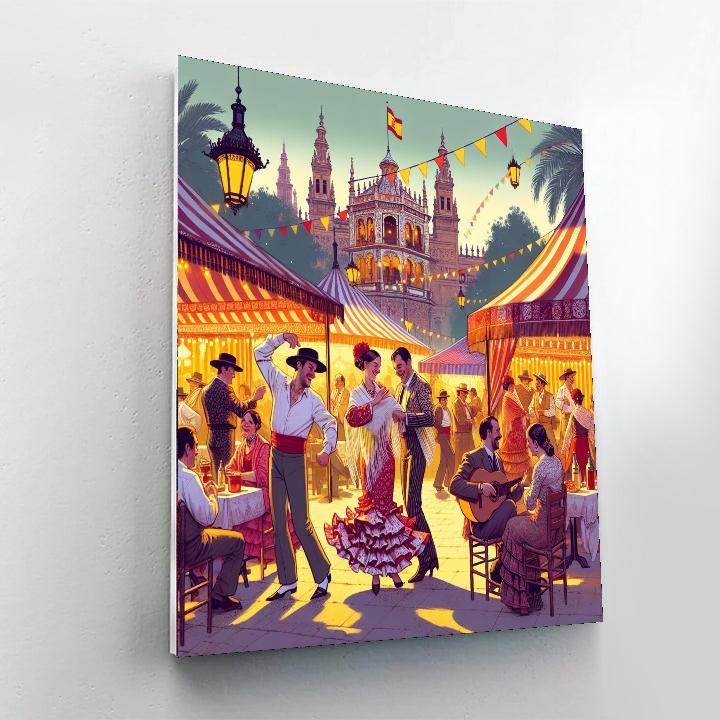 Fiesta De Abril Paint By Numbers Art