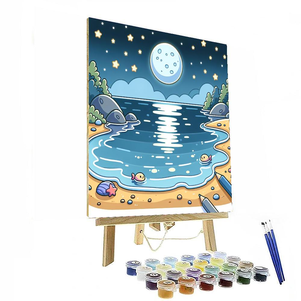 Seaside Starlight Spectacle Paint By Numbers Art