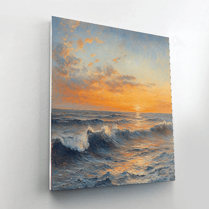 J.M.W. Turner Inspired Twilight Over The Sea  Paint By Numbers Kits