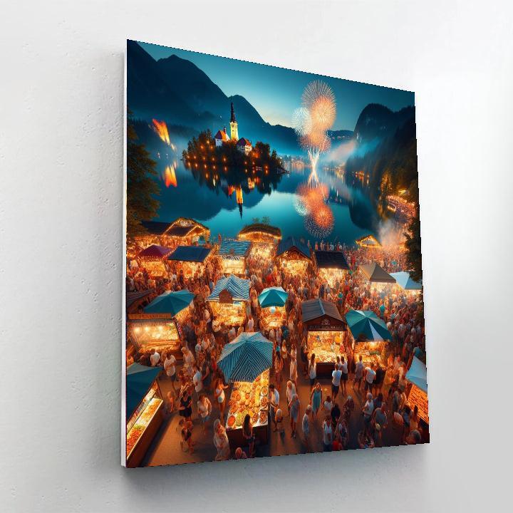 Bled Days And Bled Nights Festival - Slovenia Painting By Numbers Kit