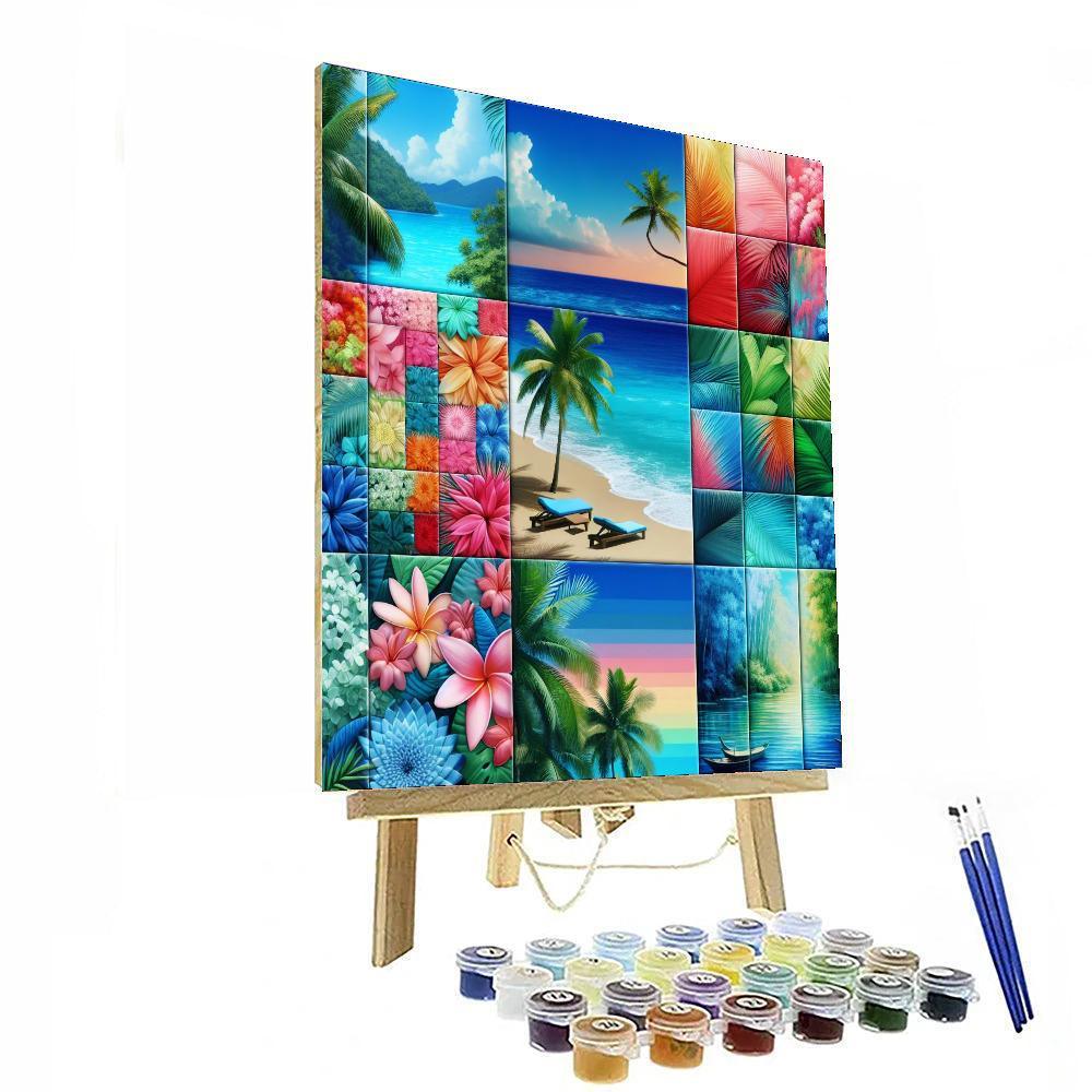 Hawaiian Paradise Bliss - DIY Painting By Numbers Kit – Artistry Rack