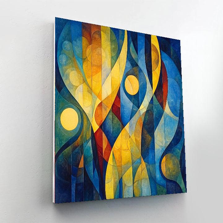 Paul Klee Inspired Celestial Melodies  Numbered Painting Kits