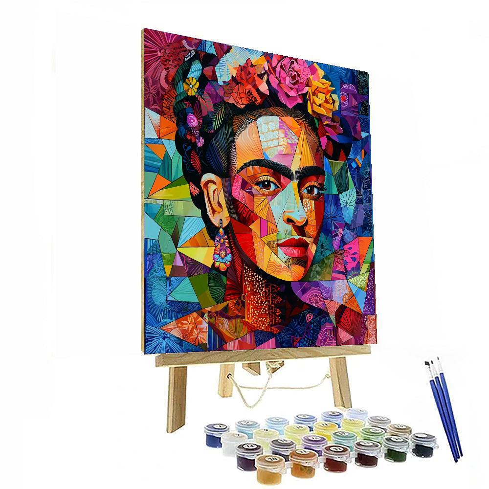 Frida Kahlo Inspired Soulful Landscape  Numbered Painting Kits