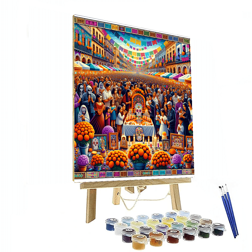 Day Of The Dead Festival DIY Paint By Numbers