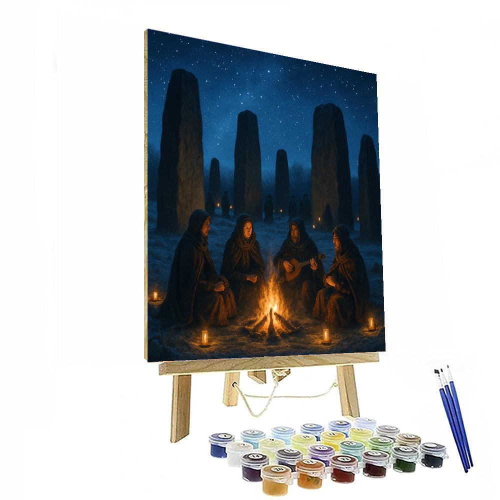 Celtic Winter Solstice - Ireland Number Painting