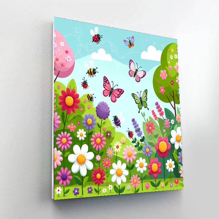 Magical Garden Explorers Paint By Numbers Art