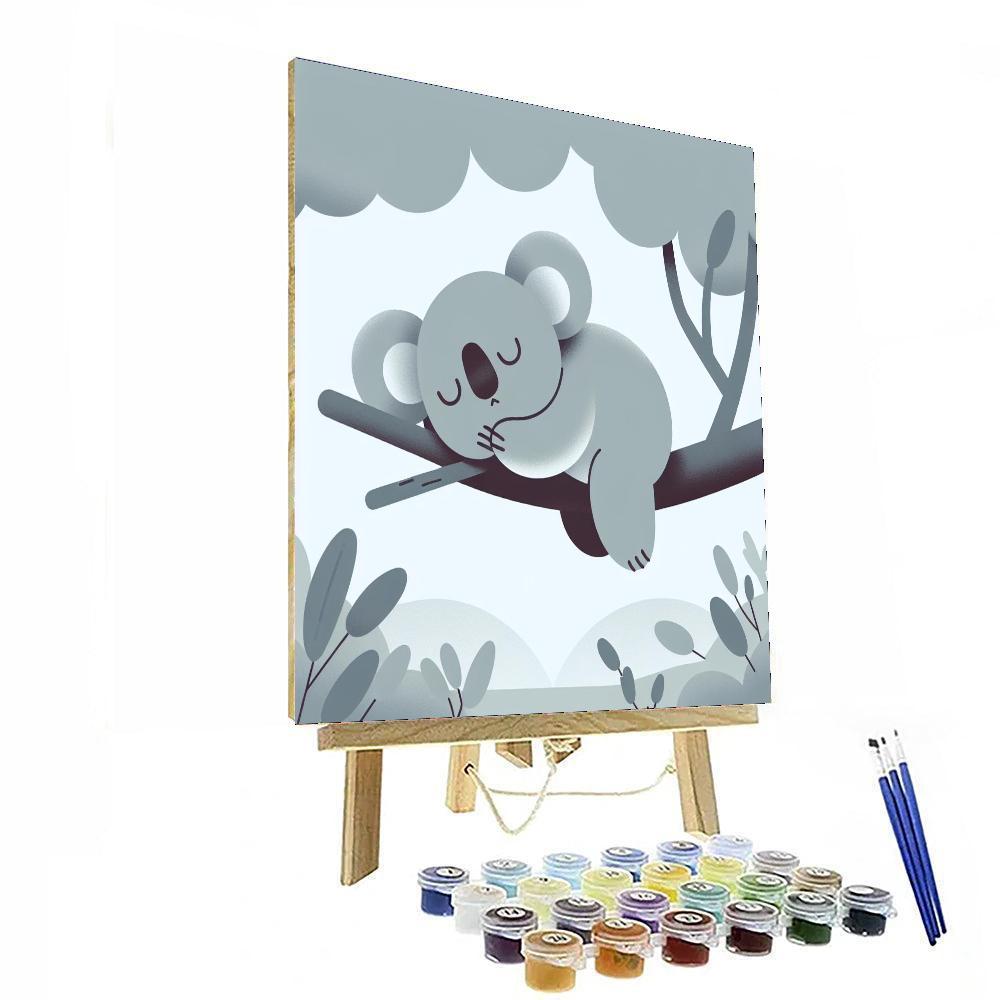 Koala's Cozy Eucalyptus Retreat Paint By Numbers Kits