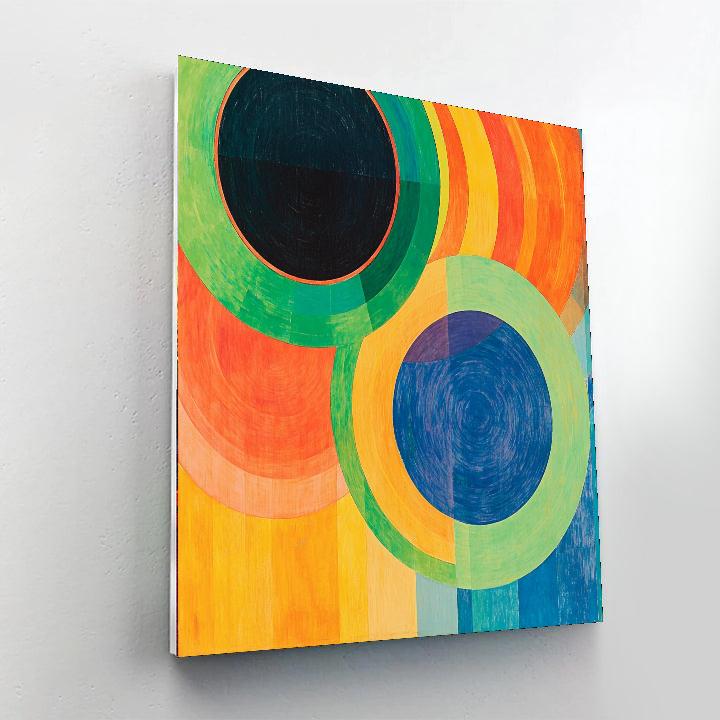 Sonia Delaunay Inspired Kinetic Nature Study  Numbered Painting Kits