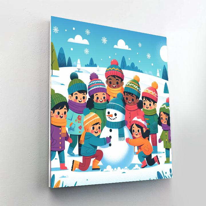 A Day In The Snow Paint By Numbers Art