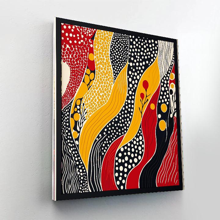 Yayoi Kusama Inspired Vibrant Dimensions  Paint By Numbers