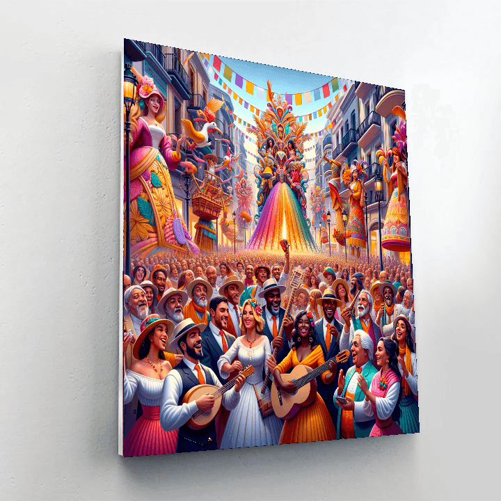 Valencia Fallas Festival - Spain Painting By Numbers Kit