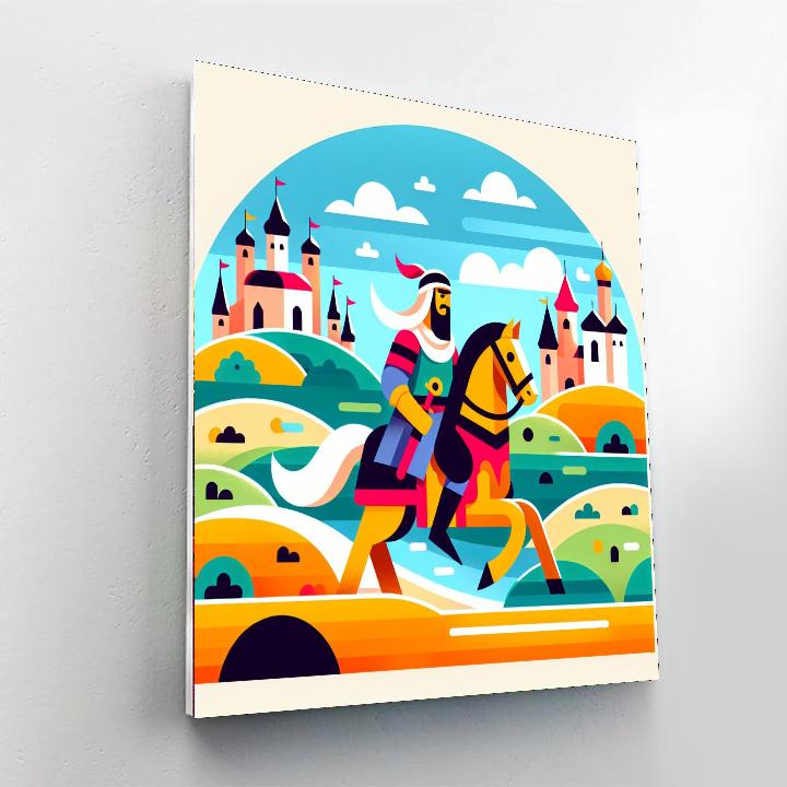 Fearless Knight Quest Painting Number Kit