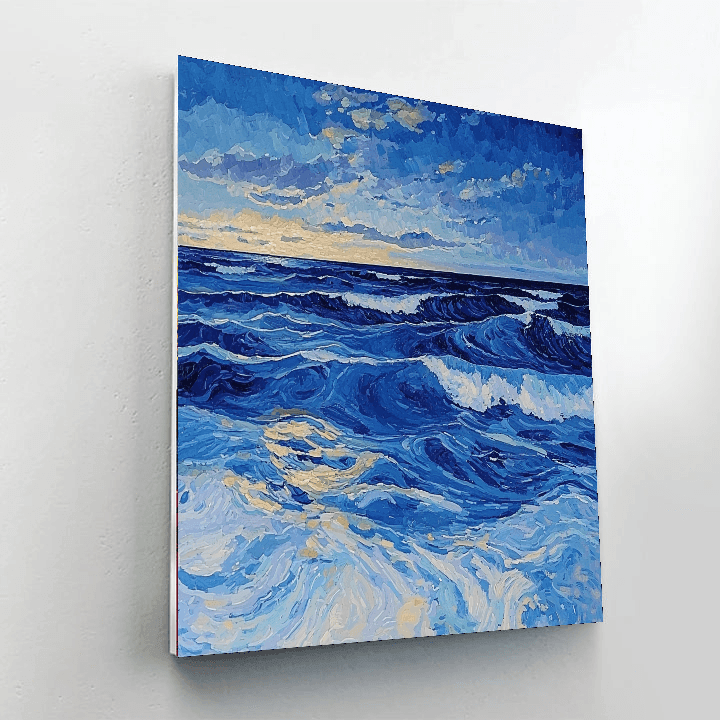 Wassily Kandinsky Inspired Abstract Ocean Whisper  Paint By Numbers Kits