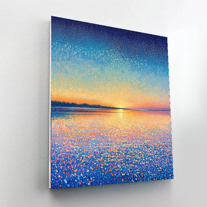 Georges Seurat Inspired Eternal Dawn  Paint By Numbers