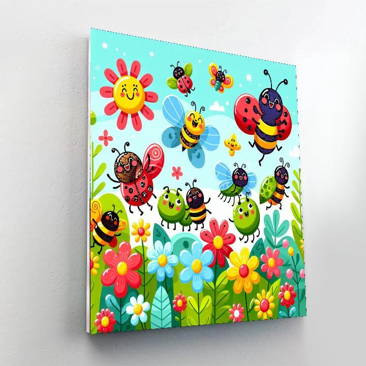 Joyful Bug Parade Numbered Painting Kits