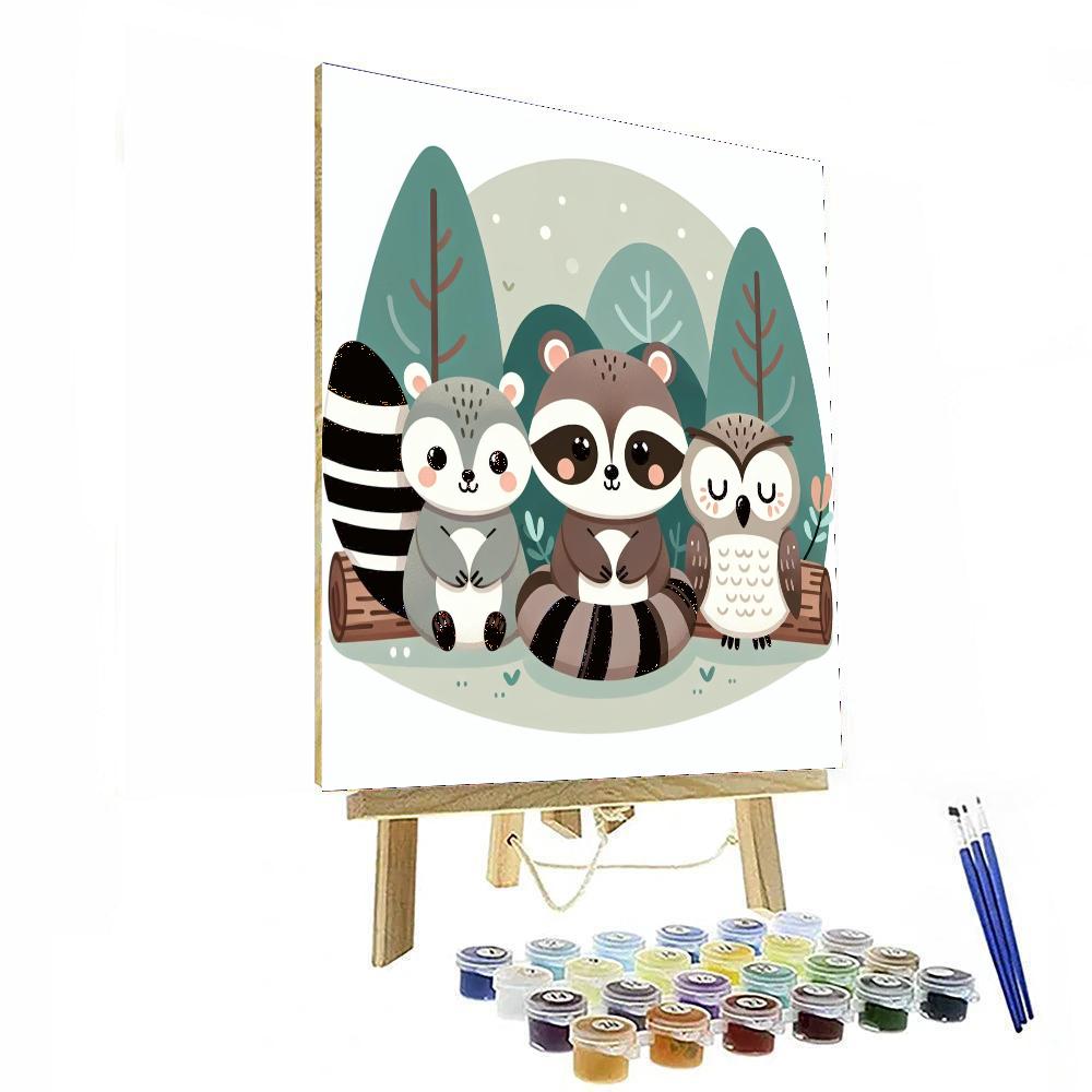 Cozy Critters Painting Number Kit