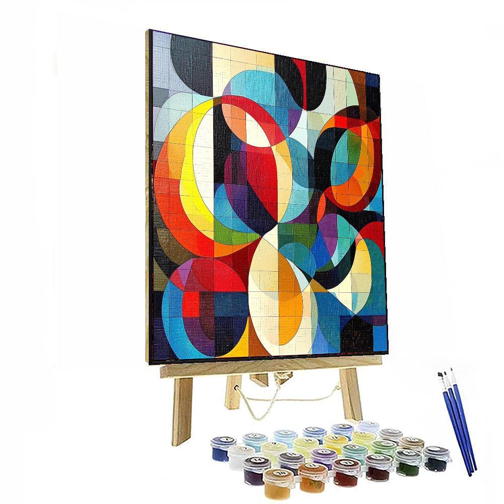 Georges Seurat Inspired Geometric Daydreams  Paint By Numbers Art