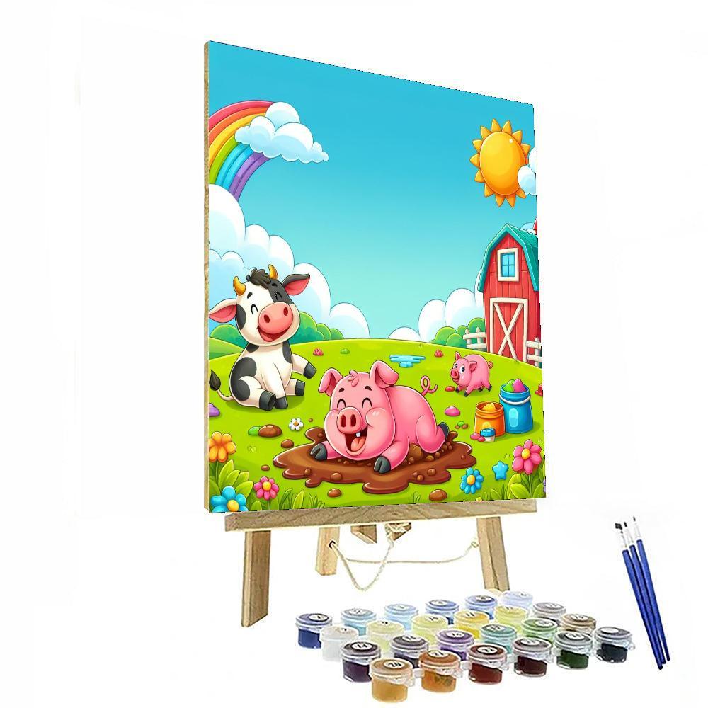 Silly Farm Friends Painting By Numbers Kit