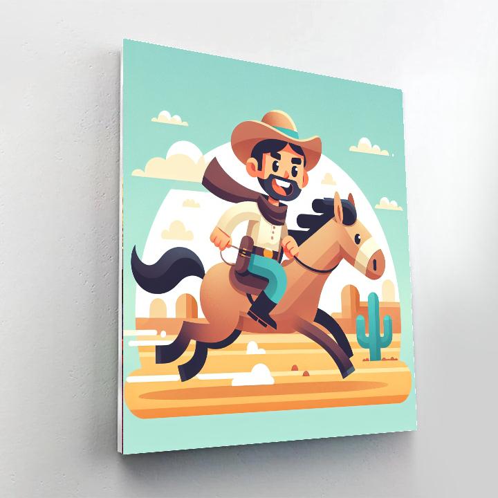 Wild West Wrangler Adventure Numbered Painting Kits