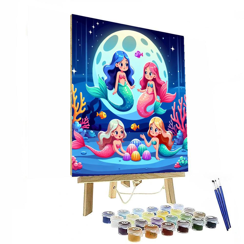 Moonlit Mermaid Melody Numbered Painting Kits