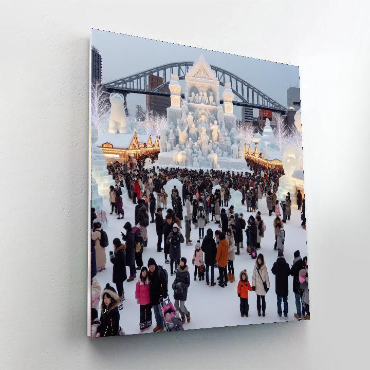 The Sapporo Snow Festival - Sapporo, Japan Numbered Painting Kits
