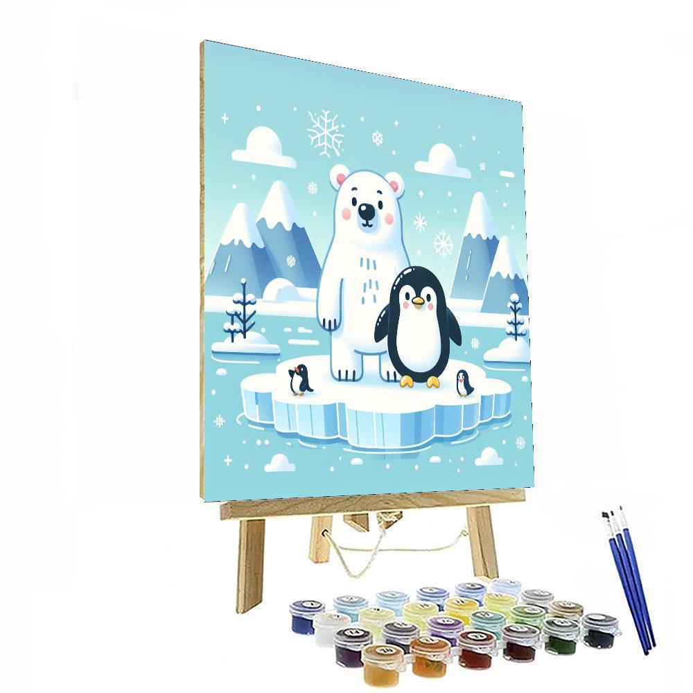 Polar Ice Adventure Paint By Numbers Art
