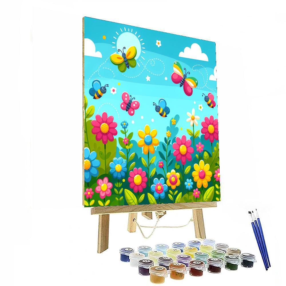 Colorful Garden Paint By Numbers Kits
