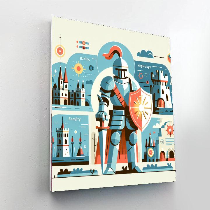 Time-traveling Knights Paint By Numbers Kits