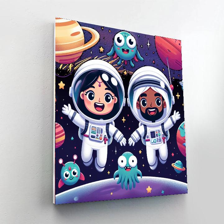 Space Exploration Fun Paint By Numbers