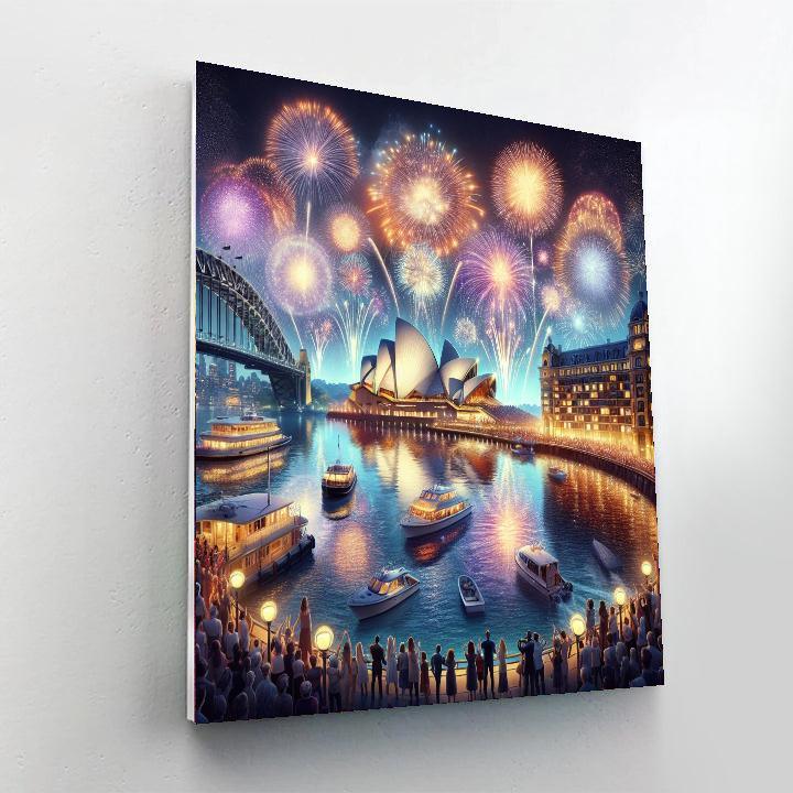 Sydney New Year’s Eve - Australia Painting By Numbers Kit