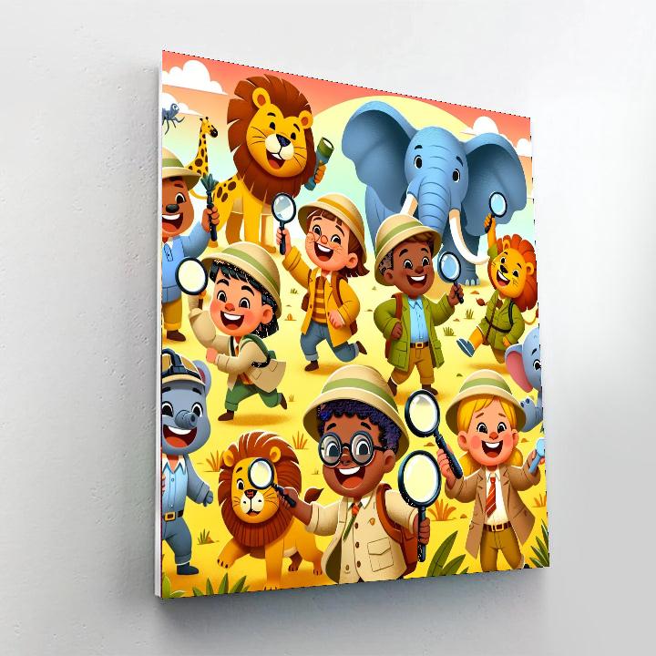 Safari Mystery Quest DIY Paint By Numbers