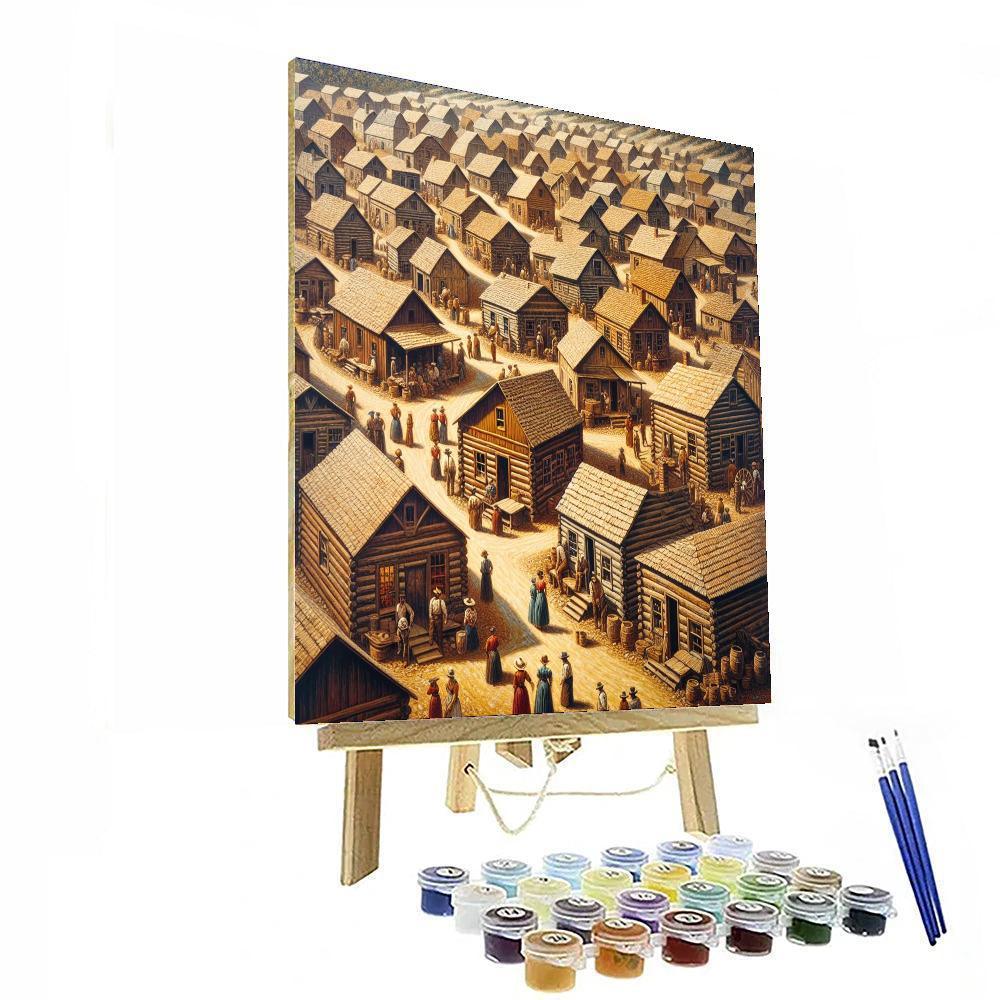 Historical Pioneer Village Numbered Painting Kits