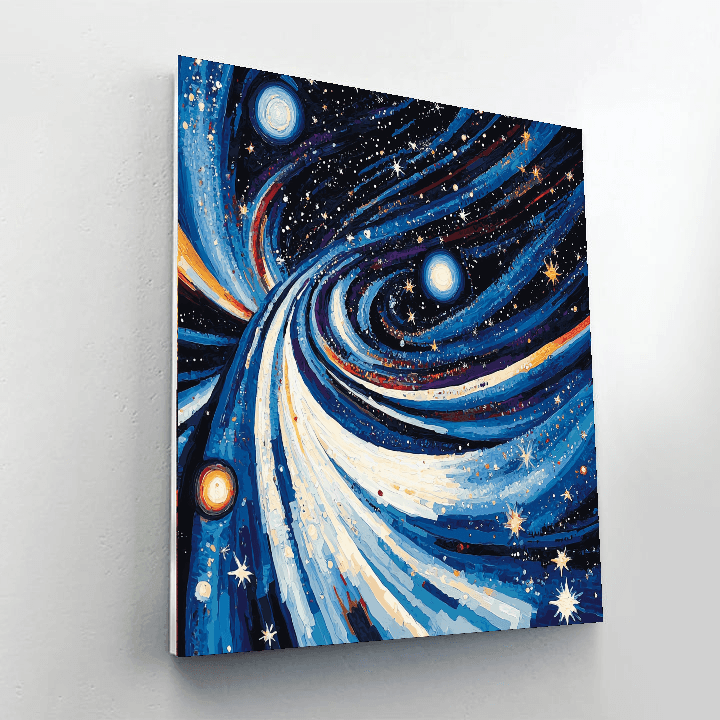 Wassily Kandinsky Inspired Cosmic Dance Of Stars  Paint By Numbers Kits