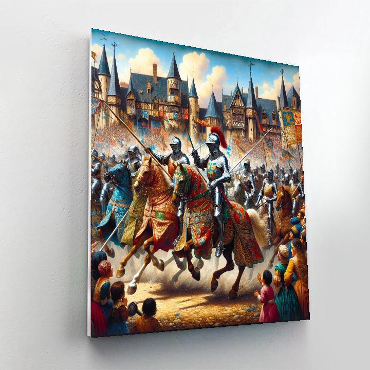 Jousting Festival - France Painting By Numbers Kit