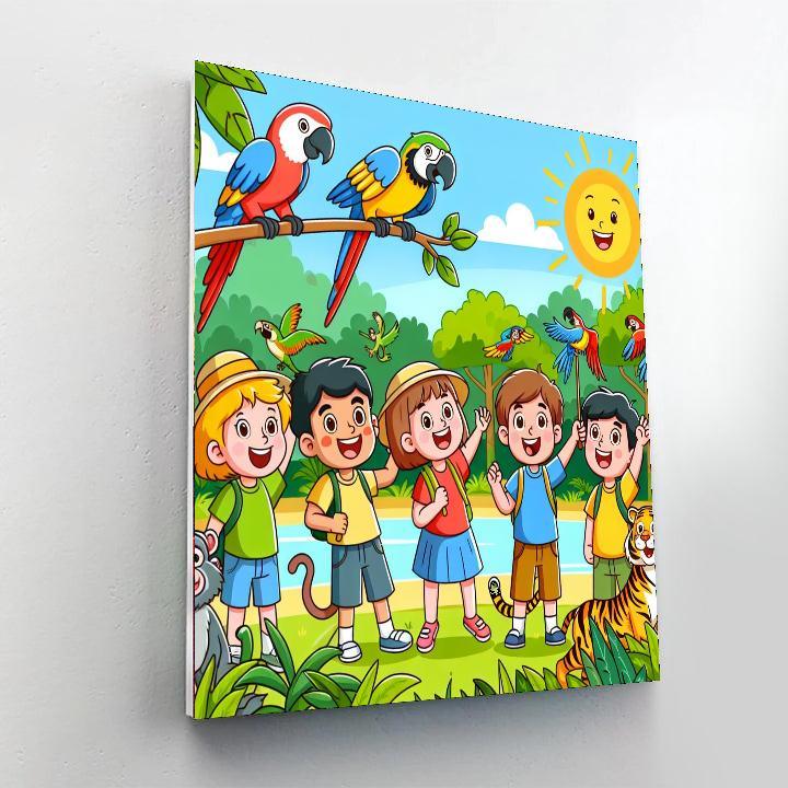 Joyful Jungle Retreat Paint By Color