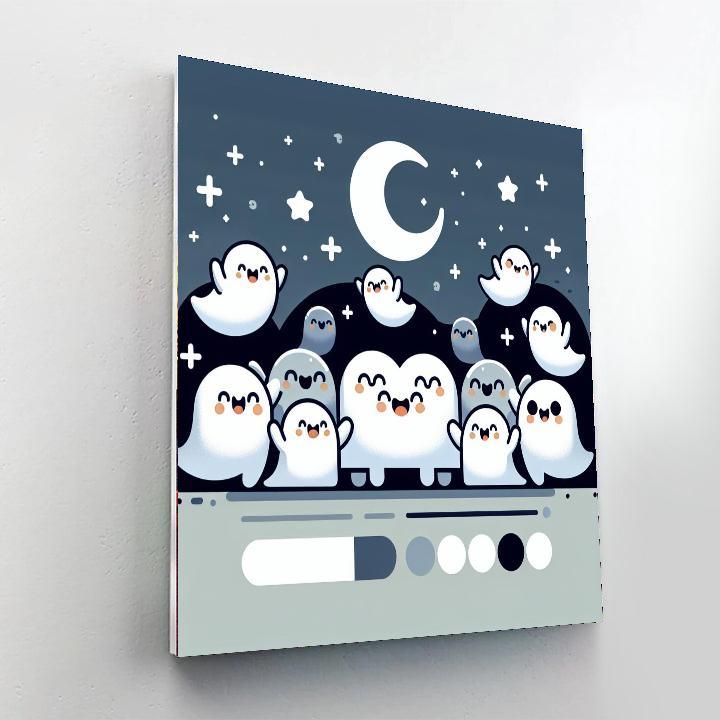 Giggling Ghosts Festivity Paint By Numbers Kits