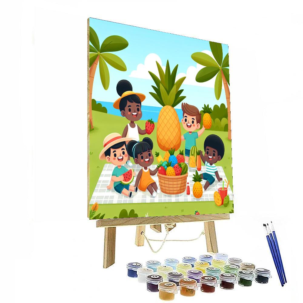 Pineapple Paradise Picnic Numbered Painting Kits