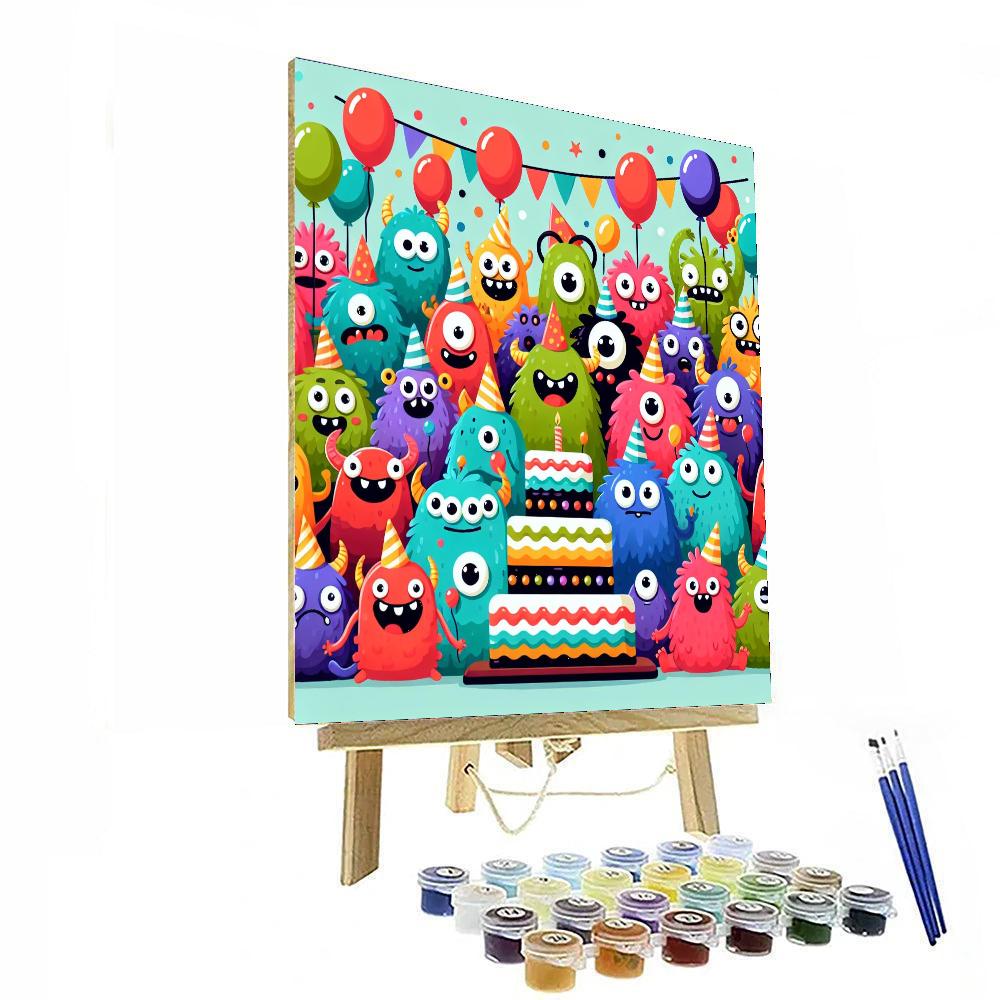 Monster Party Fun Paint By Numbers Kits
