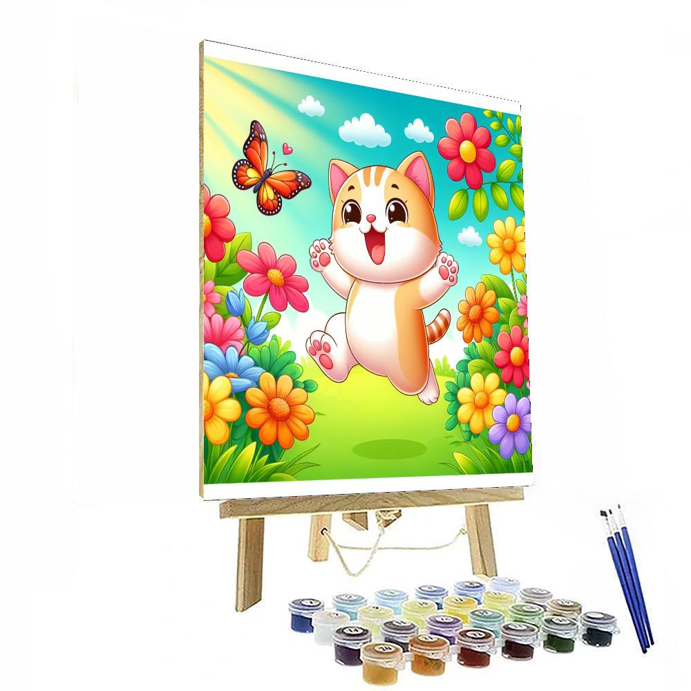 Giggling Kitten Paint By Color