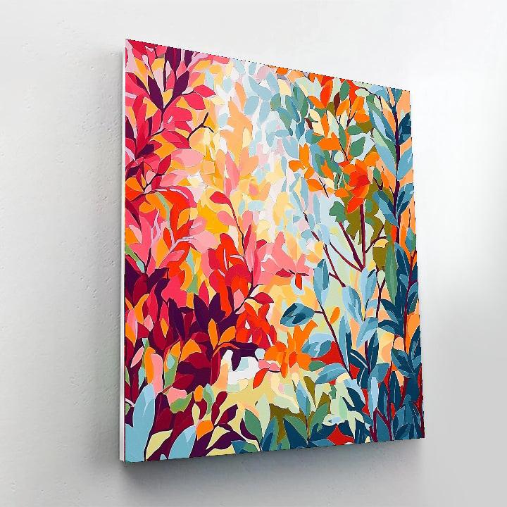 Paul Cézanne Inspired Geometric Blossoms  Painting By Numbers Kit