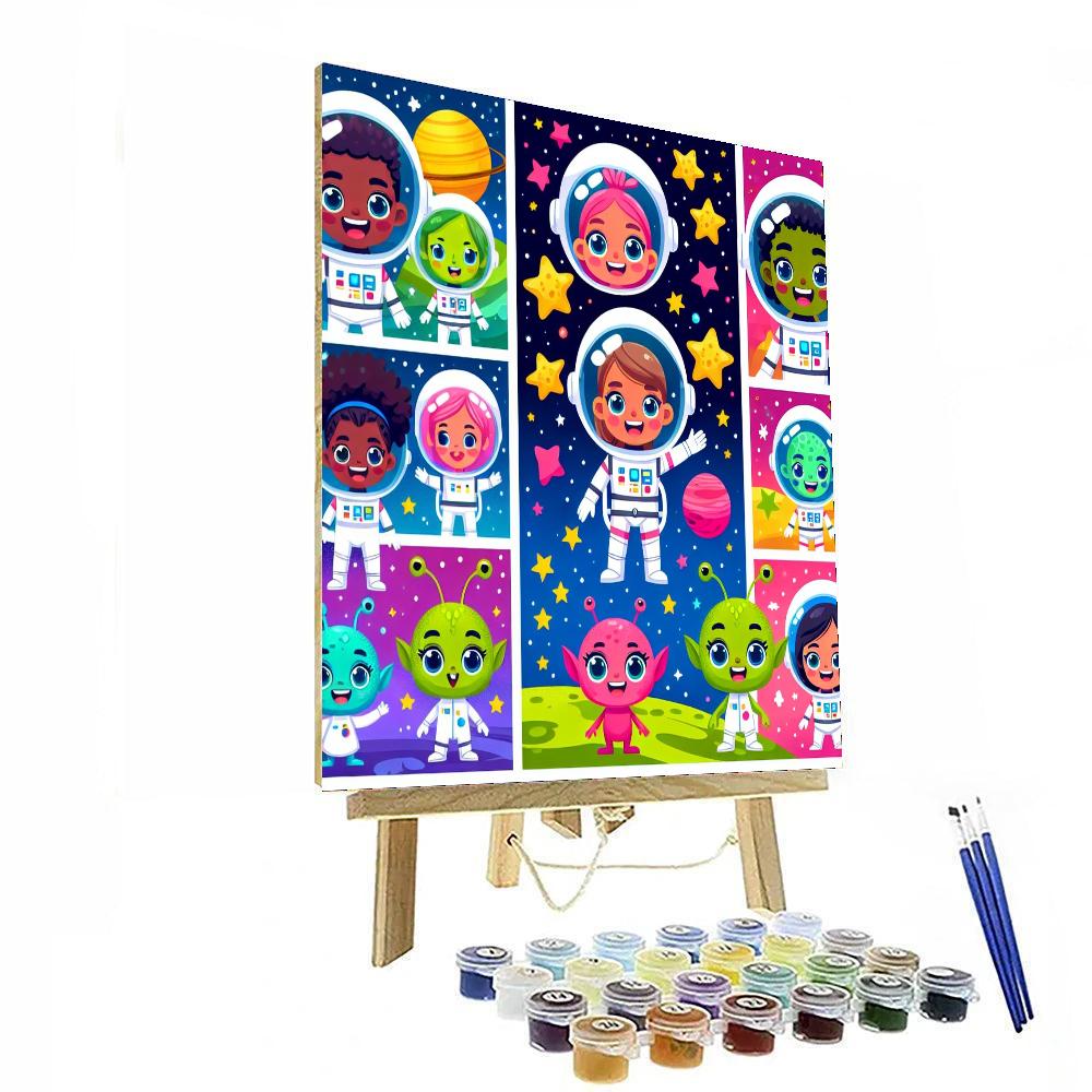 The Magical Space Journey DIY Paint By Numbers
