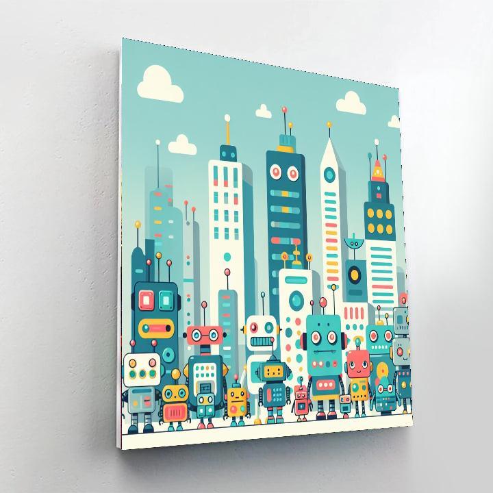 Robotic World Painting By Numbers Kit